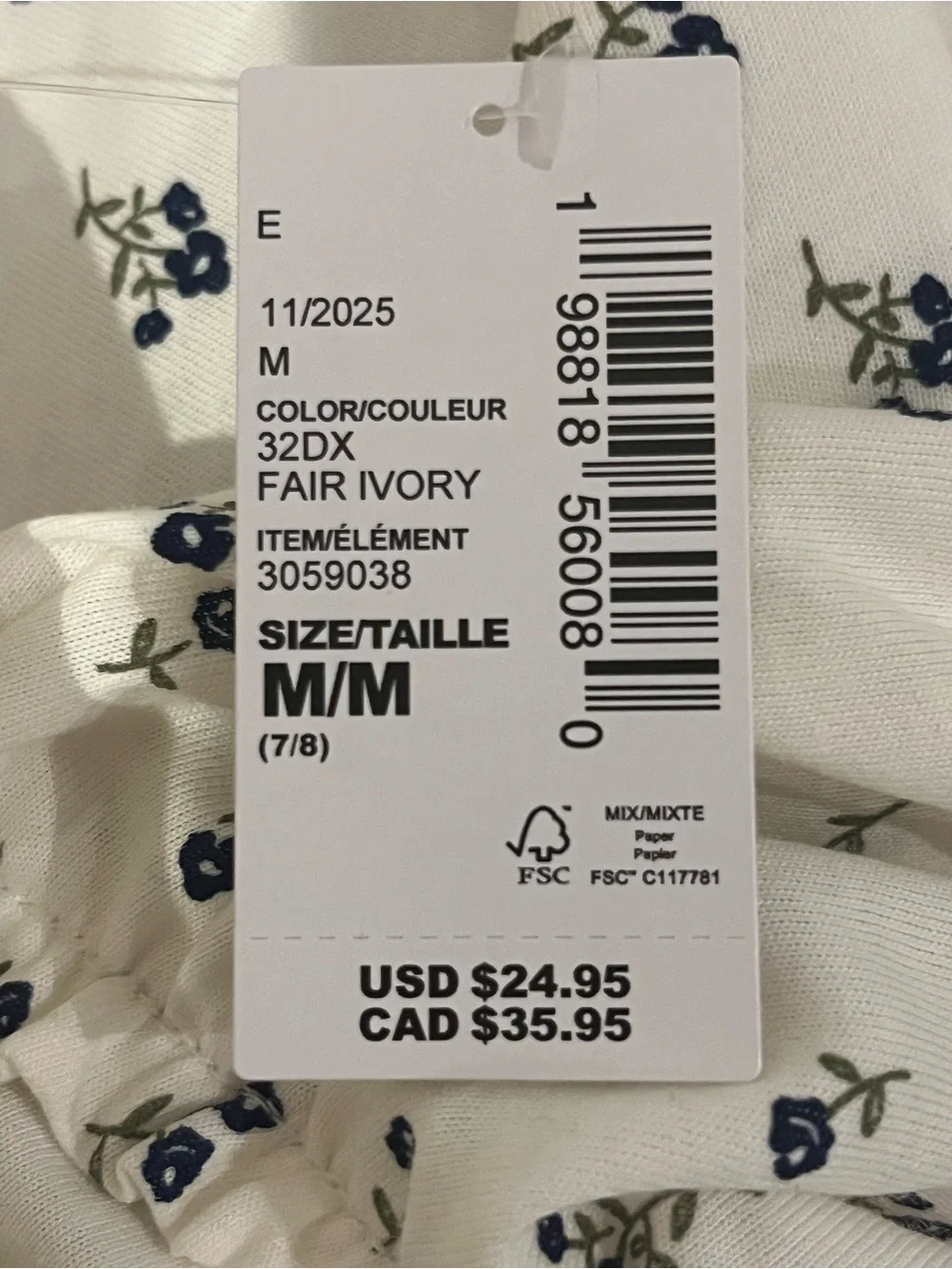 The Children's Place Cream Dress with Floral Print